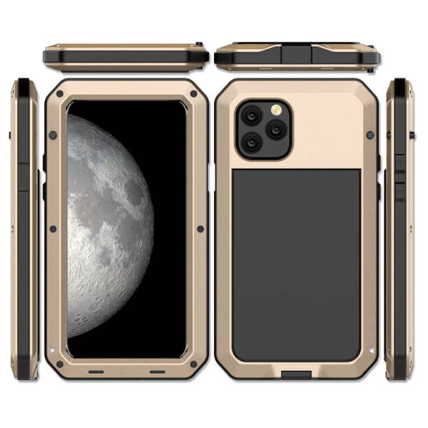 Kraftfullt Skyddsskal i Aluminium (Heavy Duty) - iPhone 11 Pro Guld