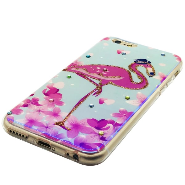 iPhone 6/6S - silikonikotelo Holiday (Pink Flamingo)
