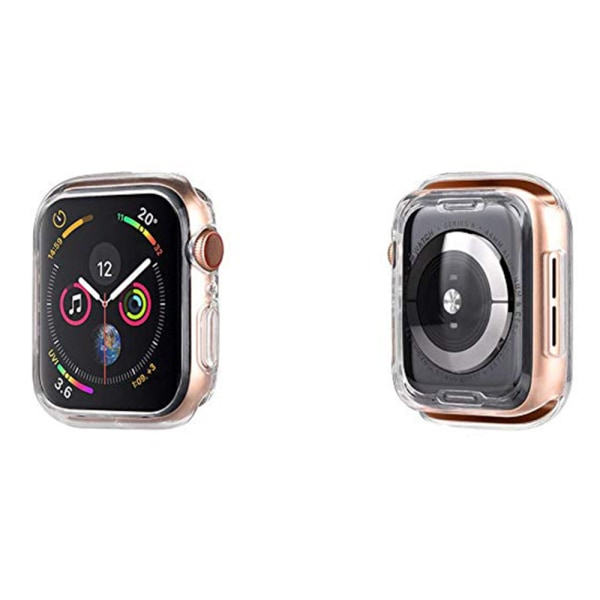 iWatch 4 Serie Silikonskal 40mm 44mm Transparent/Genomskinlig 40mm