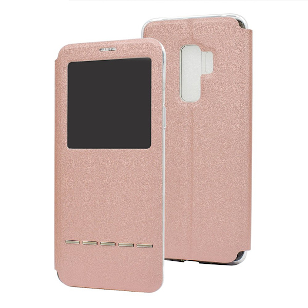 Samsung Galaxy S9+ - Fodral med Smartfunktion Rosa