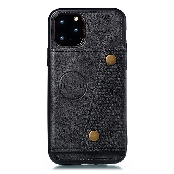 iPhone 12 Pro Max - Effektivt Smart Cover med kortholder Mörkblå
