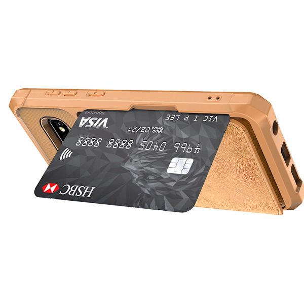 Samsung Galaxy S10 - Praktisk Smart Cover med kortrum Svart