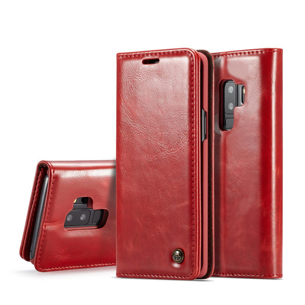 Elegant deksel med lommebok til Samsung Galaxy S9 Vit