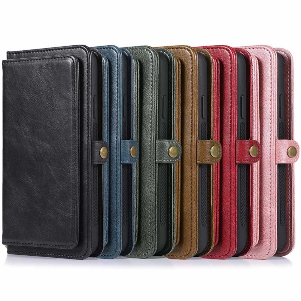 Samsung Galaxy S9 - Kraftig Smart Wallet Case Röd