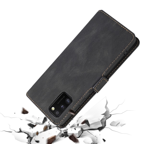 Samsung Galaxy A41 – käytännöllinen lompakkokotelo (FLOVEME) Mörkgrön