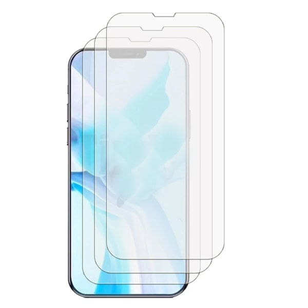 3-PACK 3-in-1 iPhone 13 Fram- & Baksida + Kameralinsskydd Transparent/Genomskinlig