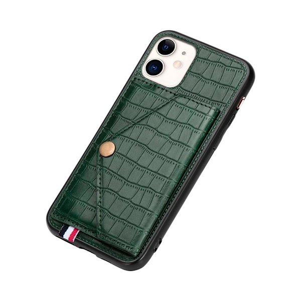 Skal med Kortfack - iPhone 11 Blå