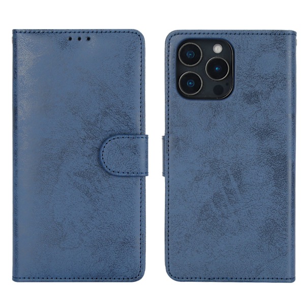 iPhone 16 Pro - Plånboksfodral i Smart design med 3 kortfack Mörkblå