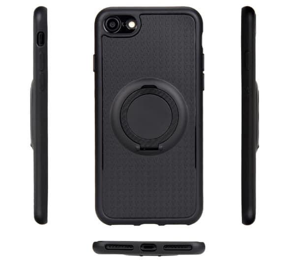 iPhone 6/6S+ - Carbon Silikonskal med Ringhållare FLOVEME Grå Grå
