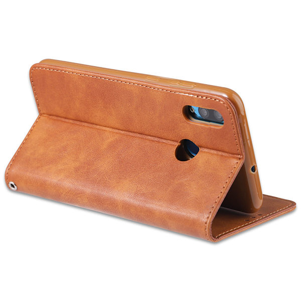 Professionellt Retro Plånboksfodral - Huawei P Smart 2019 Röd
