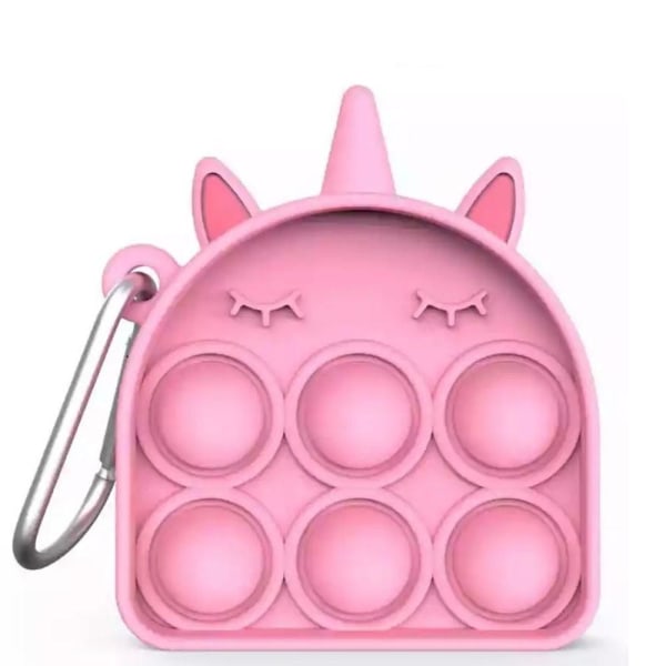 Mjuk Fidget Toy Pop It Simple Dimple FIGURER Rosa Kawaii