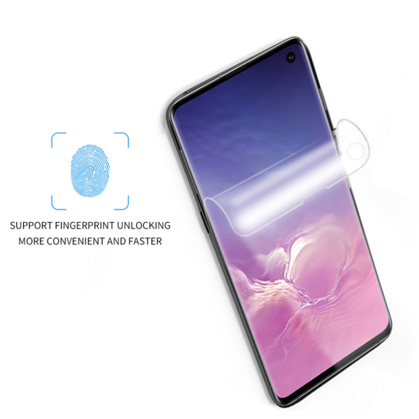 2-PACK Samsung Galaxy S10e Pehmeä PET-näytönsuoja edessä ja takana Transparent