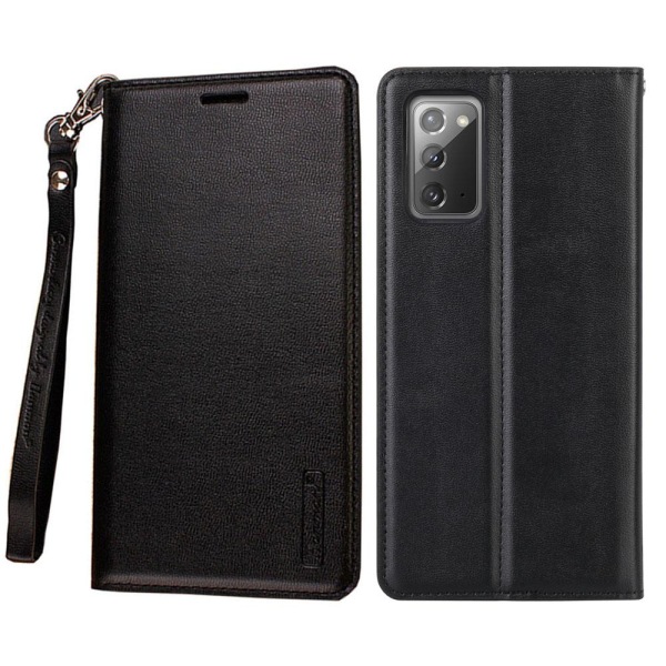 Samsung Galaxy Note 20 - Elegant Plånboksfodral (HANMAN) Svart