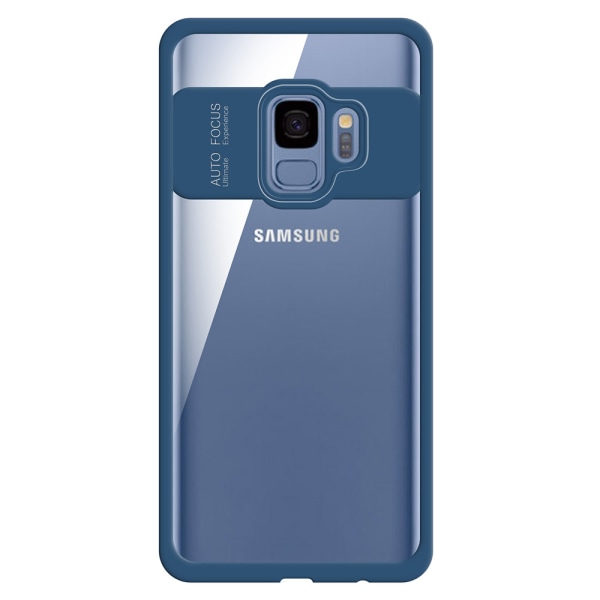 Stilig AUTO FOCUS-deksel til Samsung Galaxy S9 Mörkblå