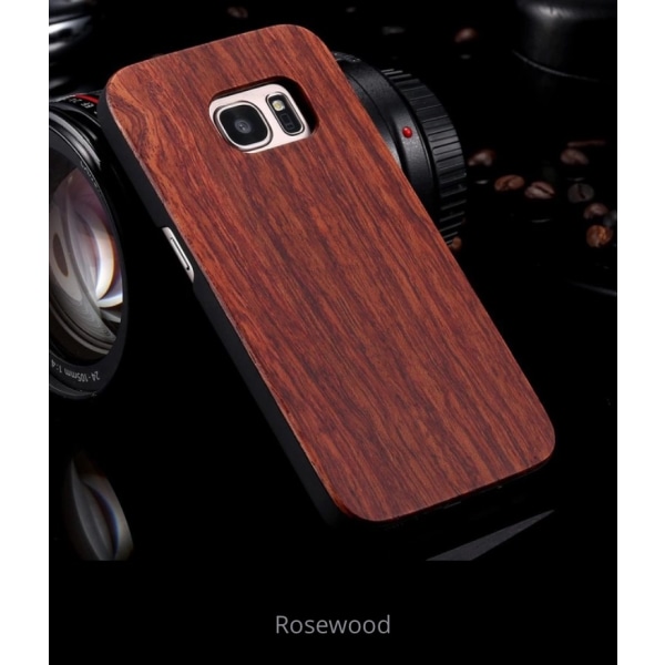 Hyvin tehty SHELL GALAXY S7 Edge aitoa Bamboo Wood Anti-Crash -materiaalia Bamboo