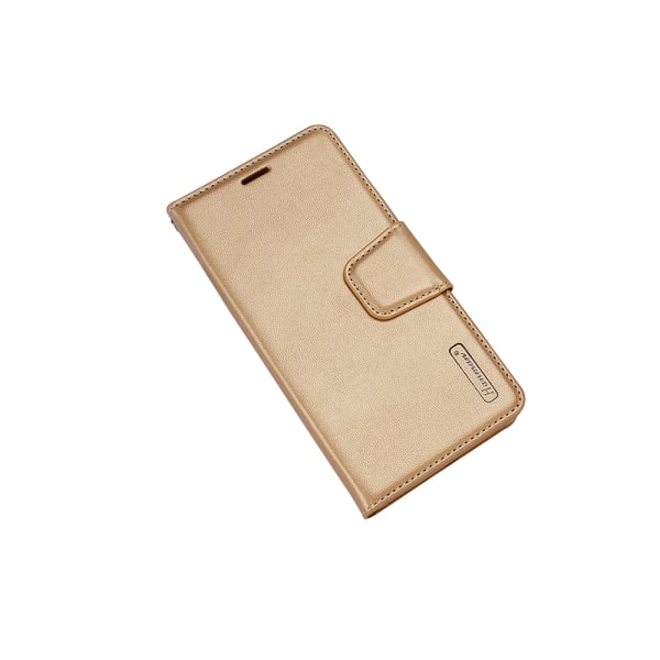 Elegant deksel med lommebok fra Hanman - iPhone 8 Guld