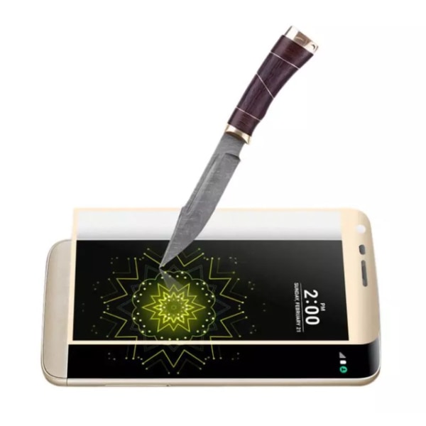 LG G5 - HuTech (2-PACK) EXXO-Skärmskydd med Ram 3D (HD-Clear) Rosa