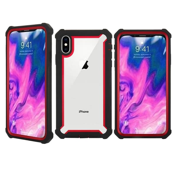 iPhone XR - Effektfullt EXXO Skyddsfodral med Hörnskydd Grå Grå
