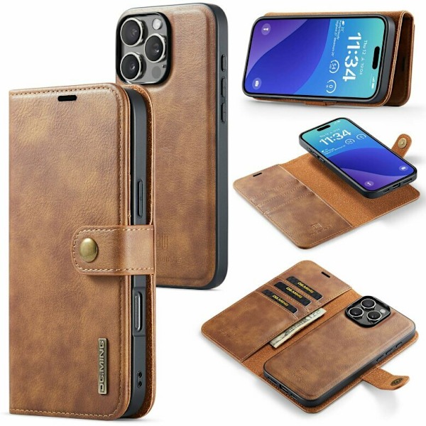 iPhone 13 Pro Max - Flexibelt Premium Wallet Case Svart