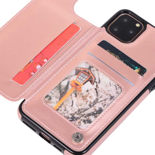 Skyddsskal med Kortfack - iPhone 11 Mörkblå