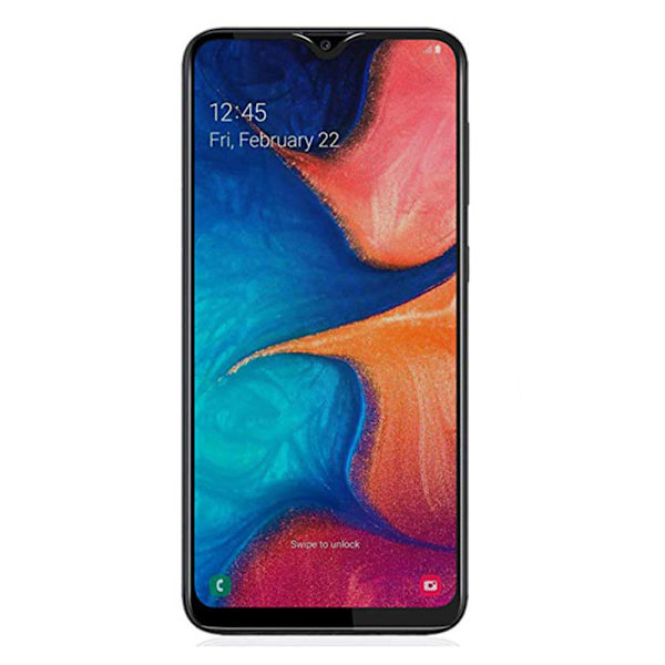 Samsung A20e Anti-Spy 2.5D Skärmskydd Ram 9H Svart Svart