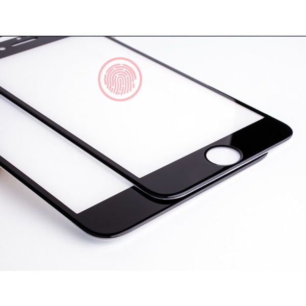 iPhone 8 2-PACK Näytönsuoja 3D 9H kehys 0,2mm HD-Clear Vit Vit