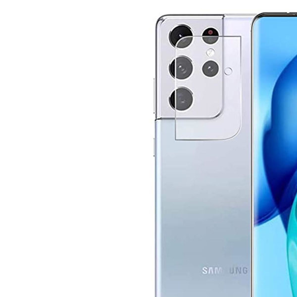2-PACK S21 Ultra Högkvalitativt Ultratunt Kameralinsskydd Transparent