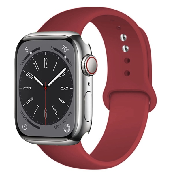 Silikonarmband 42mm/44mm/45mm/49mm Apple Watch Mörkröd M