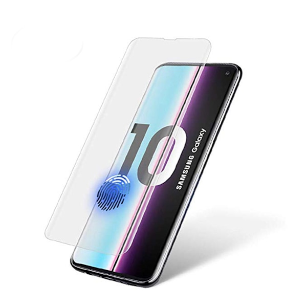 HuTech EXXO-Skärmskydd i 3D-utförande till Samsung Galaxy S10 Transparent/Genomskinlig