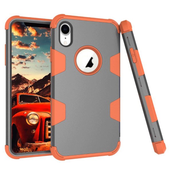 Stils�kert Skyddsskal "Rugged Robot" f�r iPhone XR Svart Svart