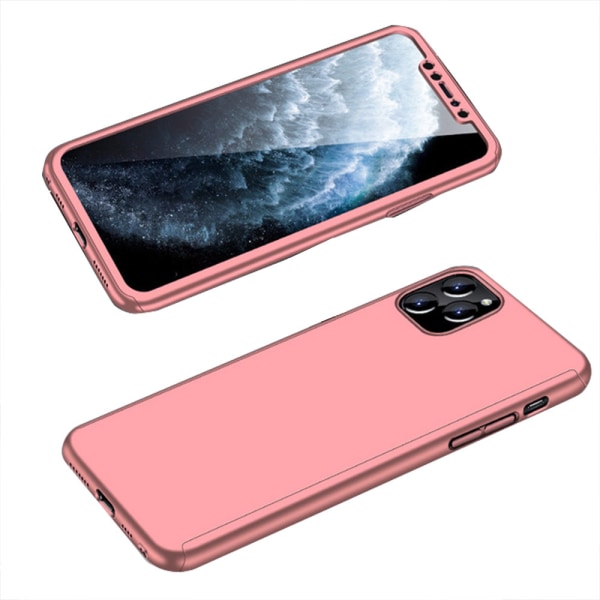 iPhone 11 Pro - Skyddande Stilrent Floveme Skal Roséguld