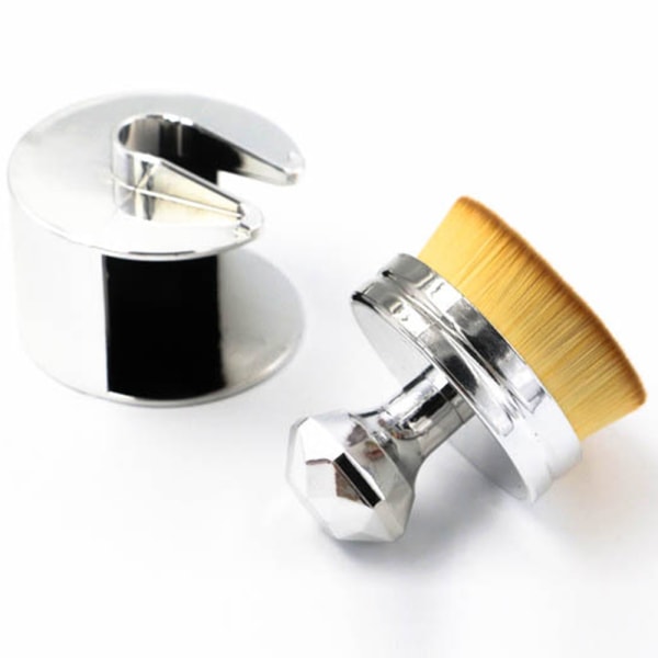 Oval Makeupborste perfekt för Foundation / Löspulver Roséguld
