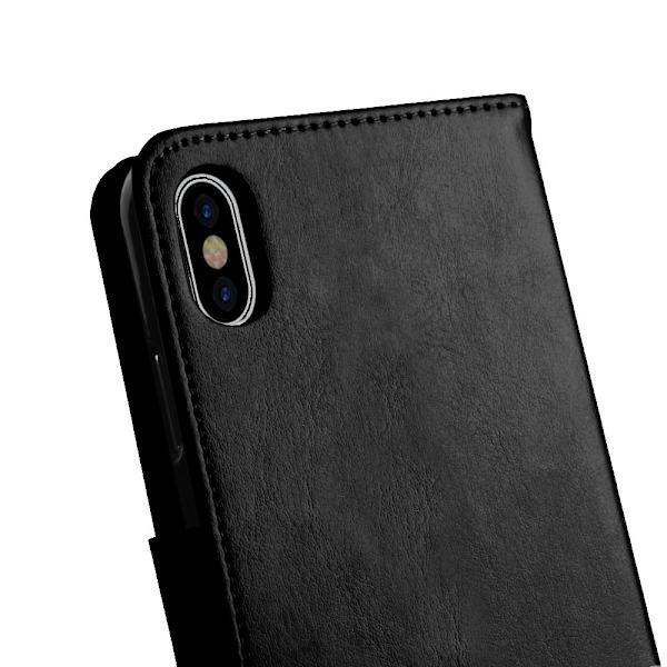 iPhone X/XS - Elegant Plånboksfodral (Jensen) Svart Svart