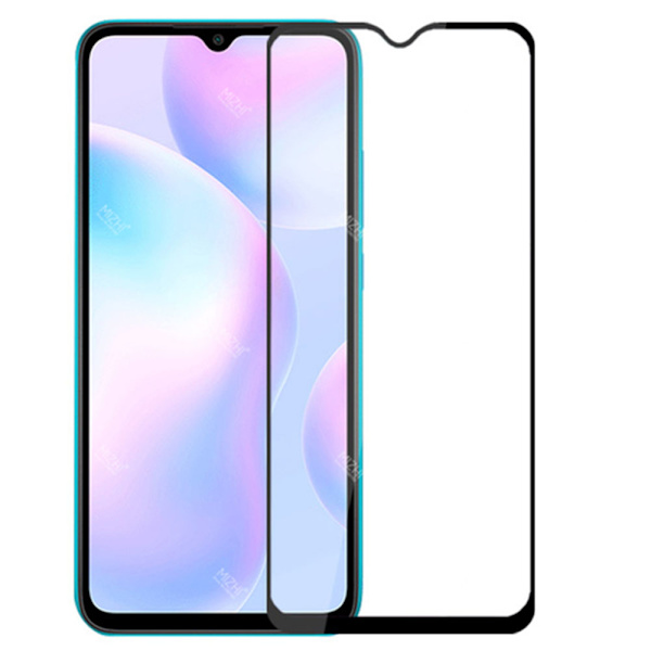 Heltäckande Härdat Glas 2.5D Skärmskydd Redmi 9C NFC (2-pack) Transparent