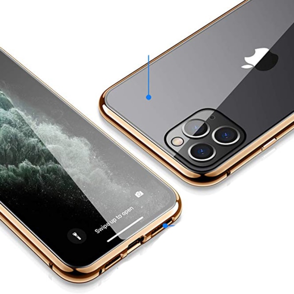 iPhone 11 Pro Max - Beskyttende fuldcover Magnetisk cover Silver