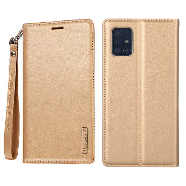 Samsung Galaxy A51 - HANMAN Elegant Pl�nboksfodral Rosaröd