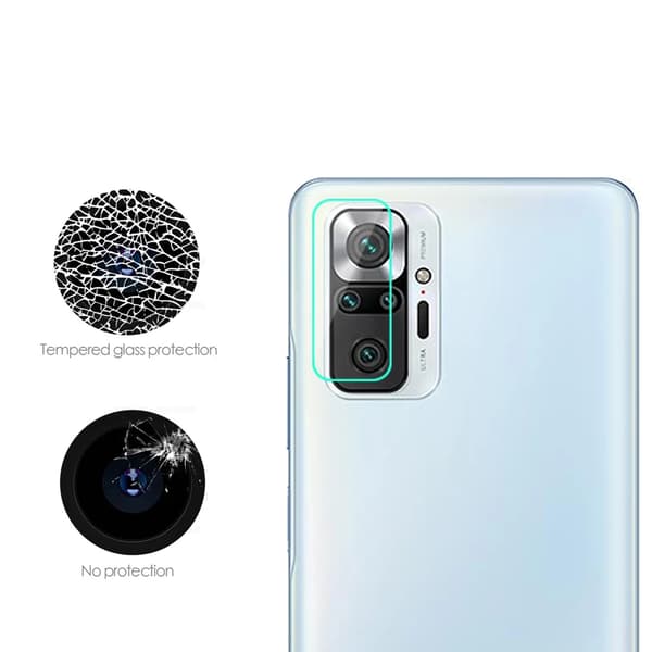2-PACK Redmi Note 10S Skärmskydd + Kameralinsskydd HD 0,3mm Transparent