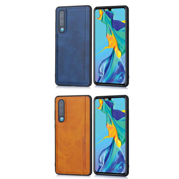 Huawei P30 - Stilrent Pu-Läder Skal från Diaobaolee Svart