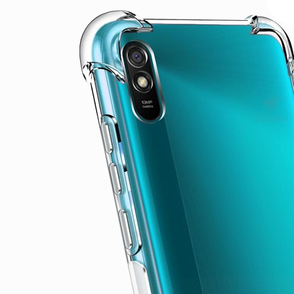 Xiaomi Redmi 9AT - Stilsäkert Stöttåligt Silikonskal Blå/Rosa