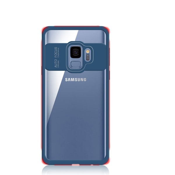 Samsung Galaxy S9+ Stilrent Stötabsorverande Skal - AUTO FOCUS Svart