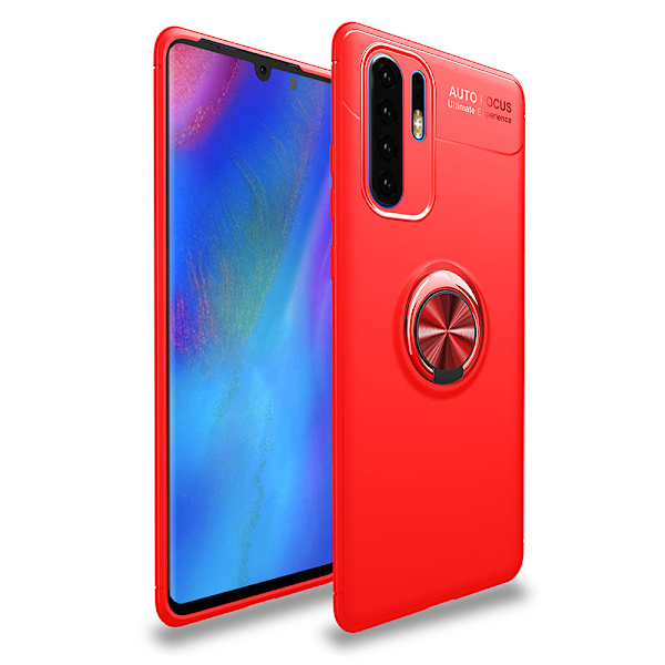 AUTO FOCUS Stilsäkert Skal med Ringhållare - Huawei P30 Pro Svart/Svart
