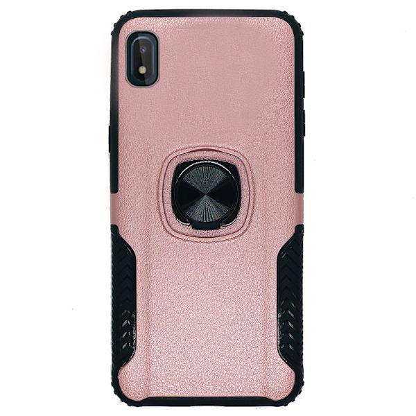Samsung Galaxy A10 - Professionellt Skal med Ringhållare Roséguld