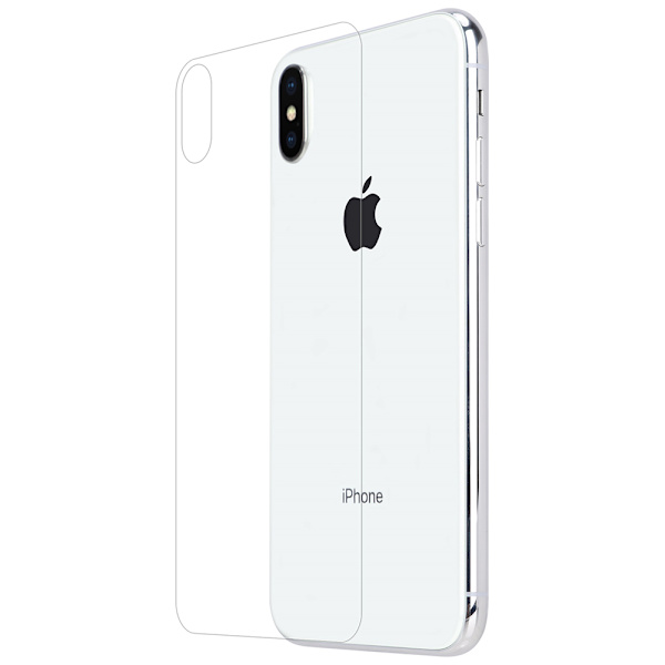 iPhone X/XS - 2st Skärmskydd för Baksida (HeliGuard) Genomskinlig