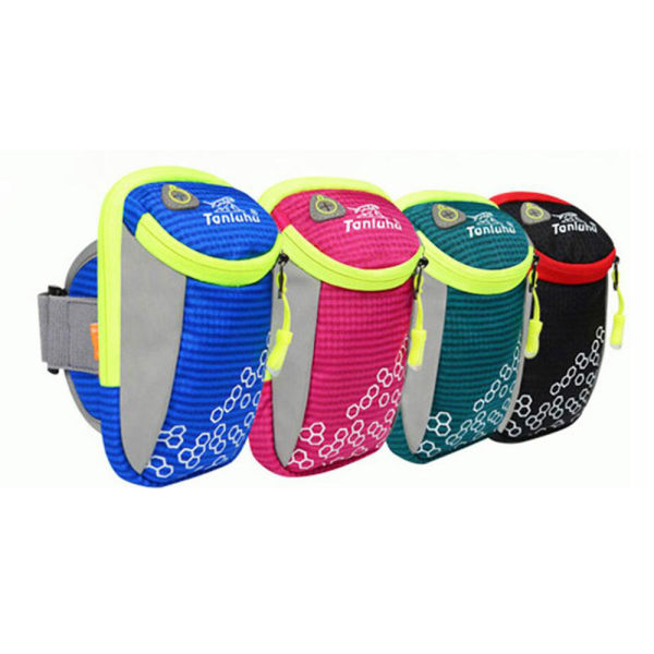 Armbandsväska | Sport | Universal | Hörlursingång | Vattentät Svart Svart