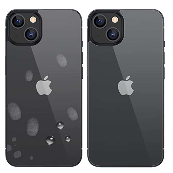 2-PAKK 3-i-1 iPhone 13 foran og bak + kameralinsedeksel Transparent
