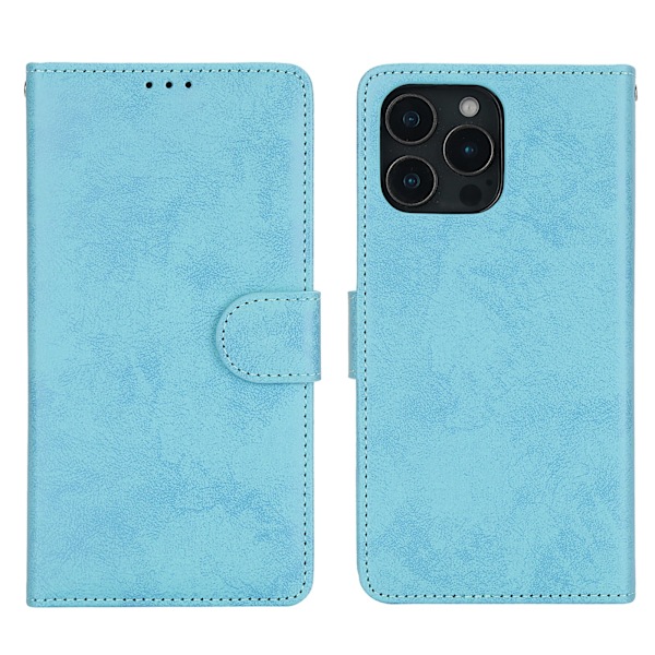 iPhone 16 Pro - Plånboksfodral i Smart design med 3 kortfack Mörkblå