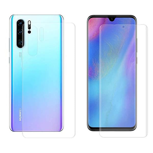 Fram- & Baksida P30 Pro Skärmskydd 9H Nano-Soft Transparent