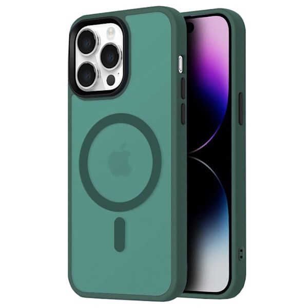 iPhone 16 Pro - Skal med Stötsäker Design & Elegans Vinröd