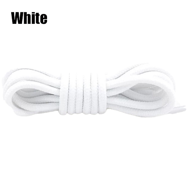 1-Par Stilrena Slittåliga Polyester Skosnören (0.7M/0.9M/1.2M/1.5M) Vit 0.7M 