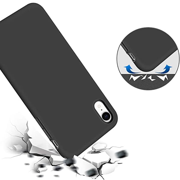 iPhone XR - Genomtänkt Stilrent Skal NILLKIN Svart
